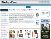 Tablet Screenshot of displays4sale.com